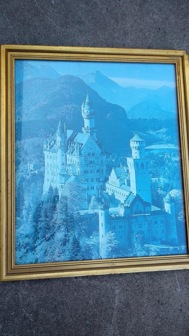 Preview of the first image of FRAMED PRINT PICTURE "NEUSCHWANSTEIN SCHLOSS".