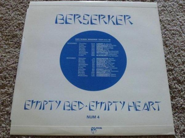Image 3 of Gary Numan, Berserker, 12 inch vinyl single. New
