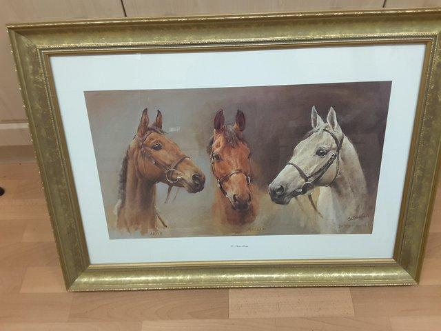 Preview of the first image of WE THREE KINGS -- ARKLE , RED RUM , DESERT ORCHID FRAMED PRI.