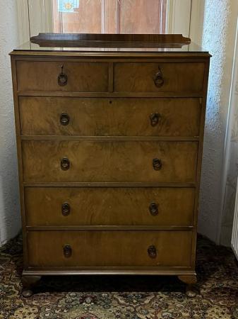 Image 3 of Antique Tall Chest of Draws