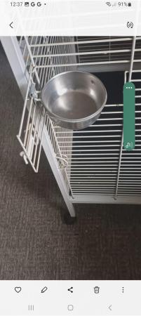 Image 3 of Large partot cage on wheels top opening