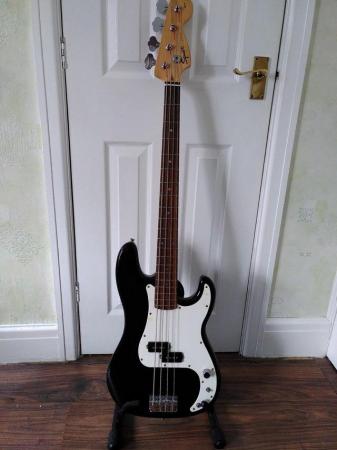 Image 1 of Fender Squire P-Bass - Black.