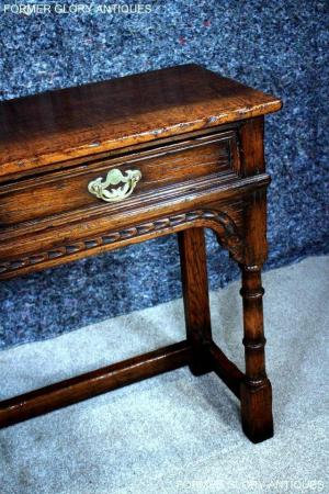 Image 60 of TITCHMARSH & GOODWIN OAK LAMP PHONE HALL CONSOLE TABLE STAND