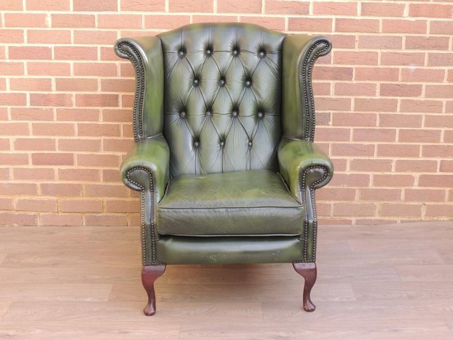 Preview of the first image of Chesterfield Wingback Armchair (UK Delivery).