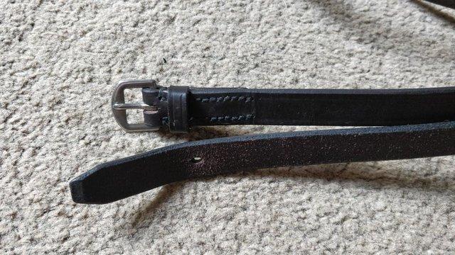 Image 4 of EQUUS EVENTA BROWN LEATHER REINS FULL LIKE NEW