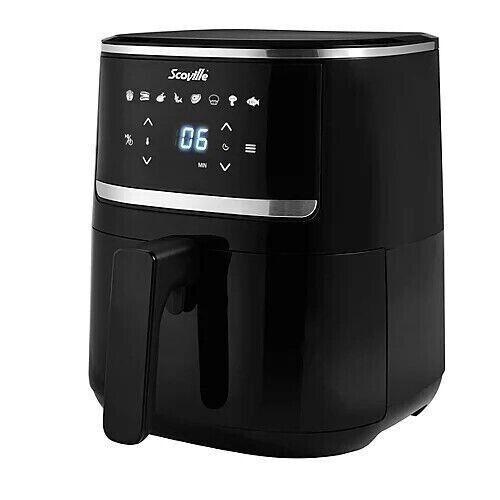 Preview of the first image of SCOVILLE 4.3L DIGITAL AIR FRYER-NEW-BLACK-8 SETTING-FAB.