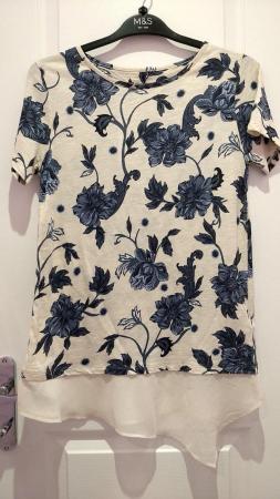 Image 1 of New Marks and Spencer Per Una UK 6 Summer Top Tunic