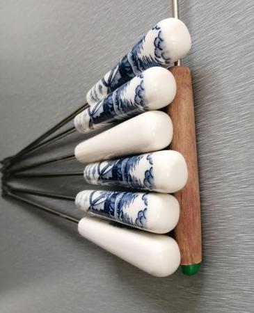 Image 13 of 2 Sets of Stainless Steel Fondue Forks/Skewers.