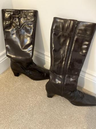 Image 2 of Dark Brown Leather Boots