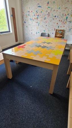 Image 3 of Large Multi-coloured Jigsaw embossed/patterned meeting table