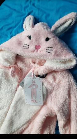Image 1 of New with tags Bunny rabbit fleece onesie age 11-12 years