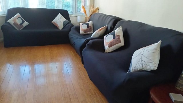 Image 3 of Sofa Set: a three seater, 2 x two Seaters and two arm chairs