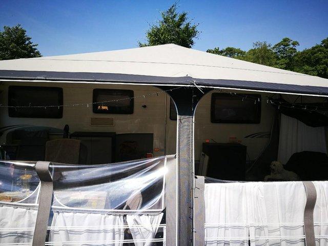 Preview of the first image of Spacious Isabella Penta Etna Awning with Zinox Mega Frame.