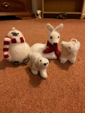 Image 1 of Selection of decorative christmas animals