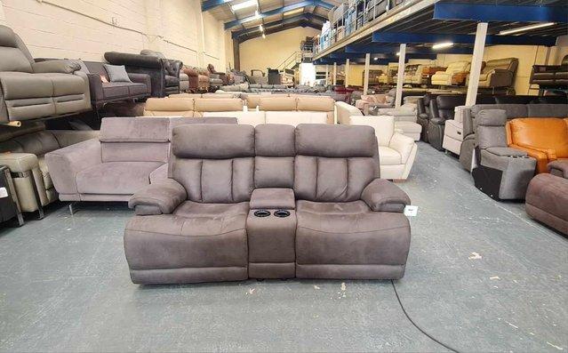 Image 1 of La-z-boy Empire grey fabric 2 seater sofa