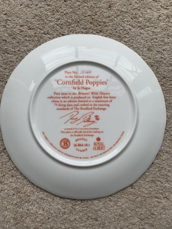 Image 3 of Royal Albert ltd edition collector’s plate Cornfield Poppies