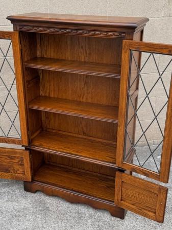 Image 29 of AN OLD CHARM LIGHT OAK BOOKCASE DVD CD DISPLAY CABINET UNIT