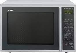 Image 1 of SHARP COMBINATION MICROWAVE-OVEN-OR GRILL-40L-900W-SILVER-