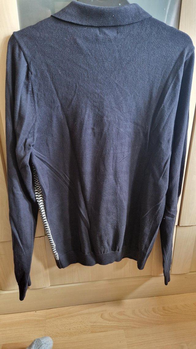 Preview of the first image of Next mens smart navy jumper.