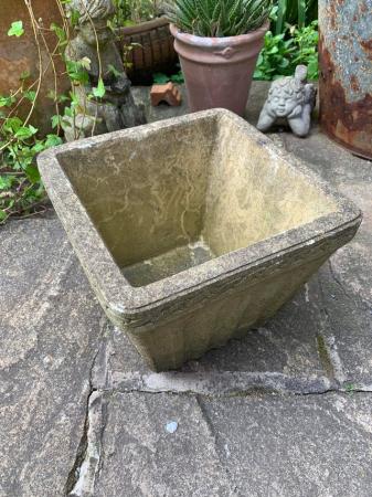 Image 1 of Heavy Bradstone stone plant pot