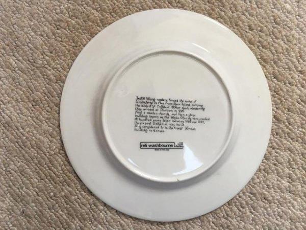 Image 2 of Reli Washbourne, London fine china plate. 'Durham Cathedral'