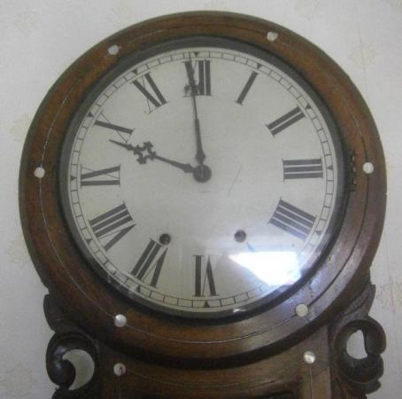 Image 3 of Waterbury Wall Clock  Regulator USA of the 1885s