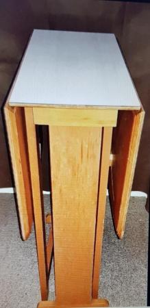 Image 3 of kitchen table,vintage,fold up.1950's . mid century design gr
