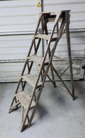 Image 2 of Vintage wooden step ladders