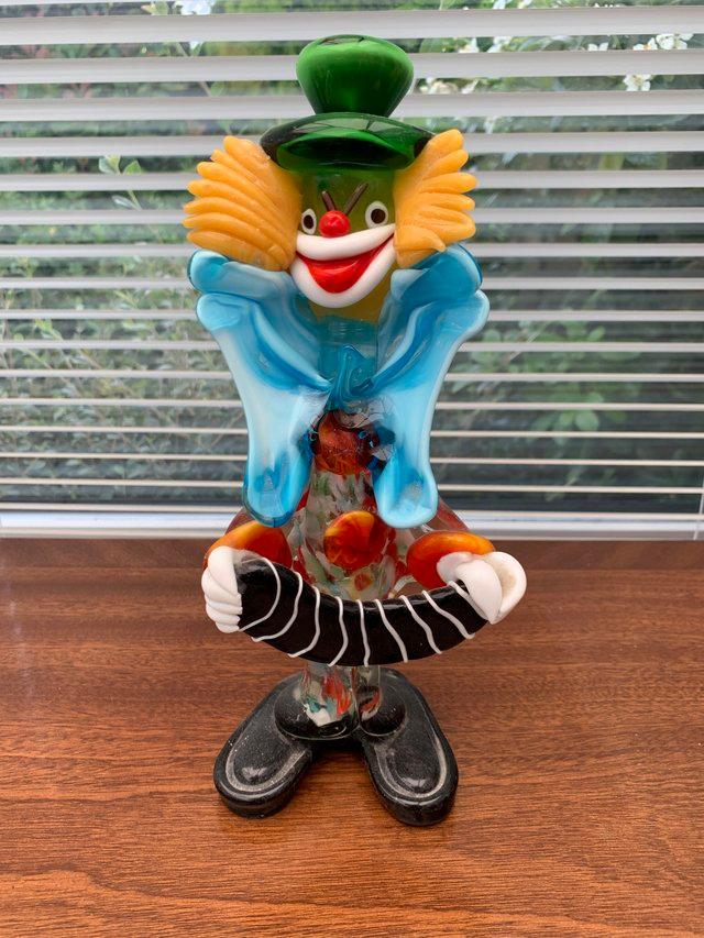 Preview of the first image of Murano glass pagliaccio ring clown.