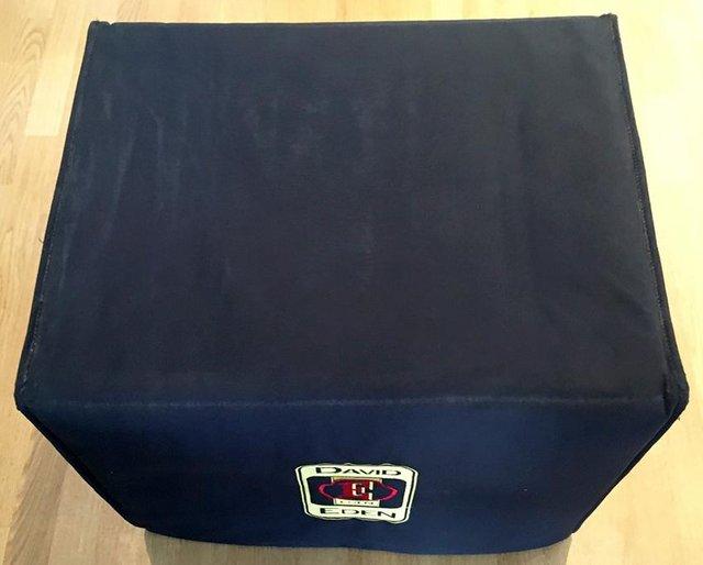 Preview of the first image of EDEN D210-XST BASS CABINET OFFICIAL PADDED COVER, VGC.