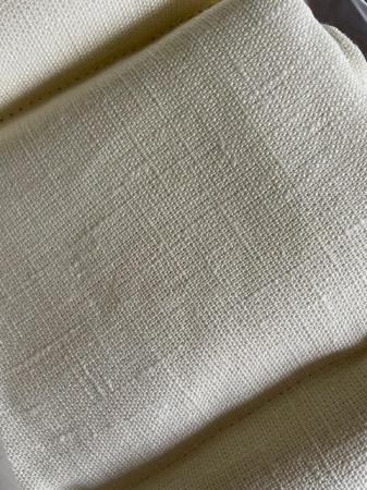 Image 1 of Pair of new cream linen curtains