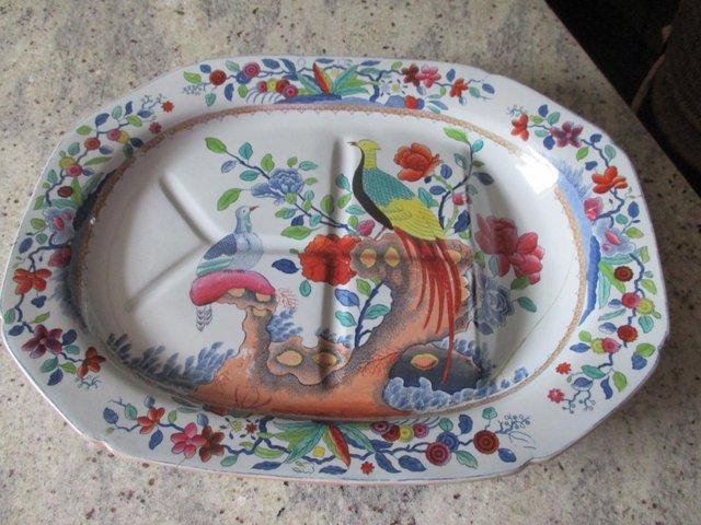 Preview of the first image of Spode Meat Serving Plate Bird design.