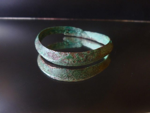 Preview of the first image of Ancient Viking Genuine Bronze Bracelet.