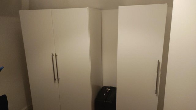 Preview of the first image of IKEA PAX wardrobe; 2+1 sections.