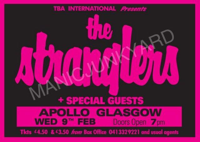 Preview of the first image of STRANGLERS APOLLO GLASGOW.