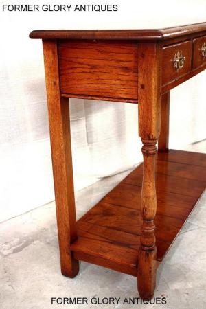 Image 56 of SOLID OAK HALL LAMP PHONE TABLE SIDEBOARD DRESSER BASE STAND