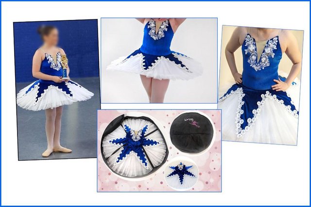 Image 1 of Ballet tutu Royal Blue.  Worn only a few times