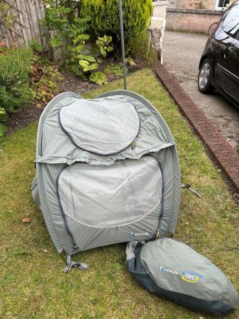 Image 1 of Baby travel tent with mosquito netting
