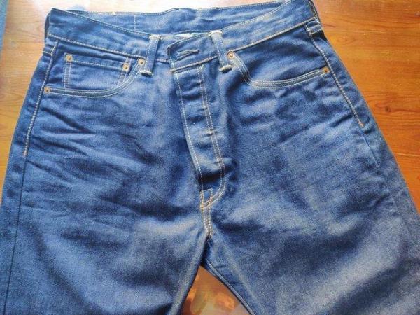 Image 1 of Pair of Levi's 501 Dark Blue Denim Jeans
