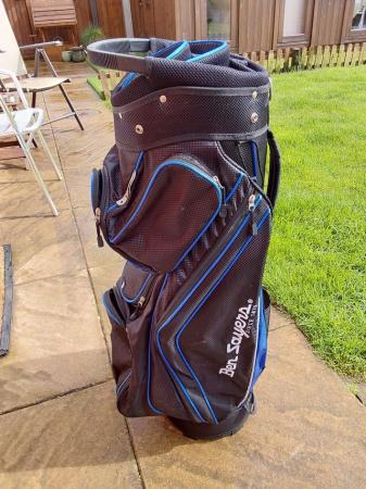 Image 2 of Ben sayer golf bag in Black and blue