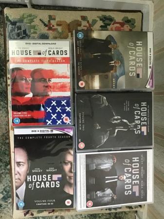 Image 1 of HOUSE OF CARDS Seasons 1-5 DVDs Kevin Spacey & Robin Wright