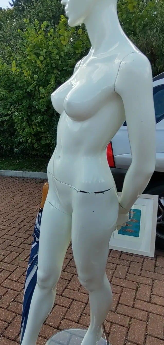 Preview of the first image of Vintage Full Size Free Standing Female Mannequin.