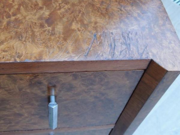 Image 15 of Pair of Antique Walnut Bedside Tables (UK Delivery)