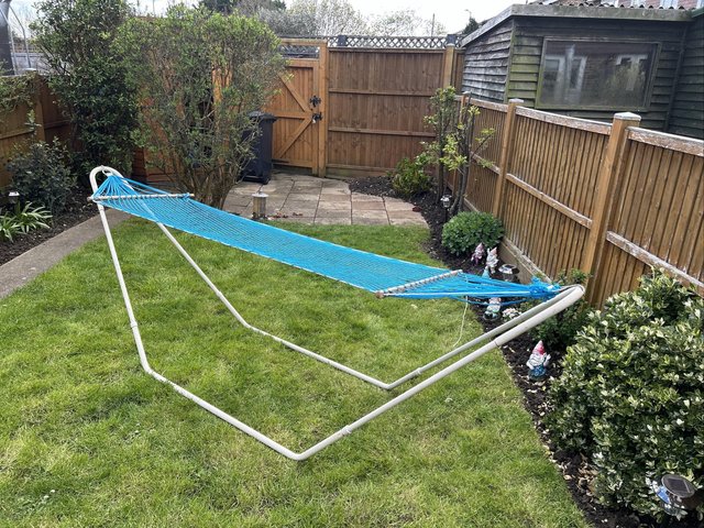Preview of the first image of Hammock  with free standing frame.