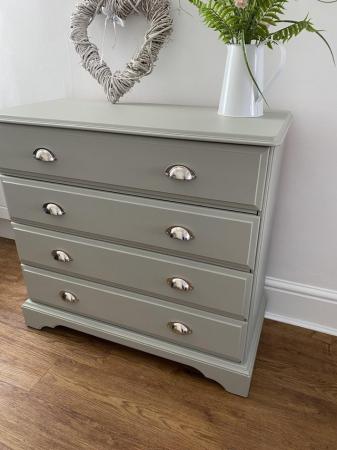 Image 1 of Pine Chest of drawers upcycled