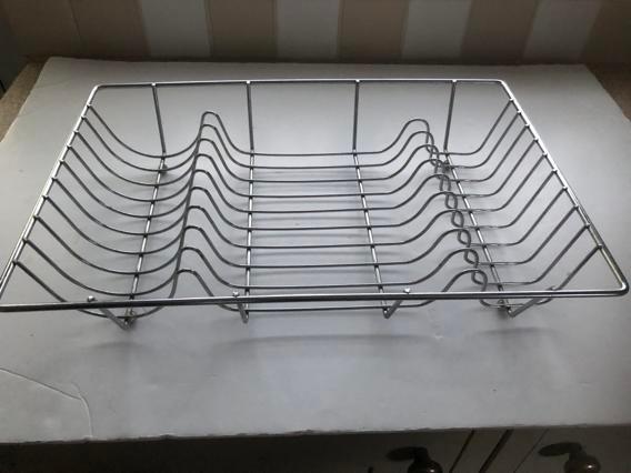 Image 2 of STAINLESS STEEL, LARGE, WIRE DISH DRAINER PLATE RACK 48cm x