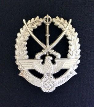 Preview of the first image of WWII German/Russian Young Cossacks Badge..