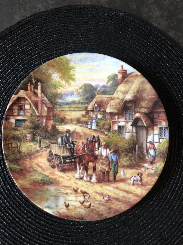Preview of the first image of Four collectible eight inch plates.