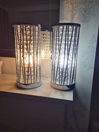 Image 1 of Two Touch Crystal Table Lamps