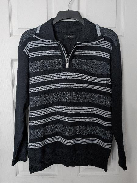 Preview of the first image of Mens Stripe Jumper By Etoile - Size L.